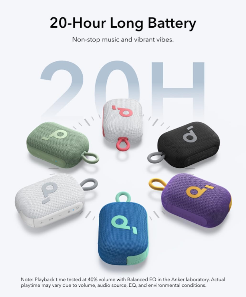 Select 4 Go Ultra Portable Bluetooth Speaker by Anker