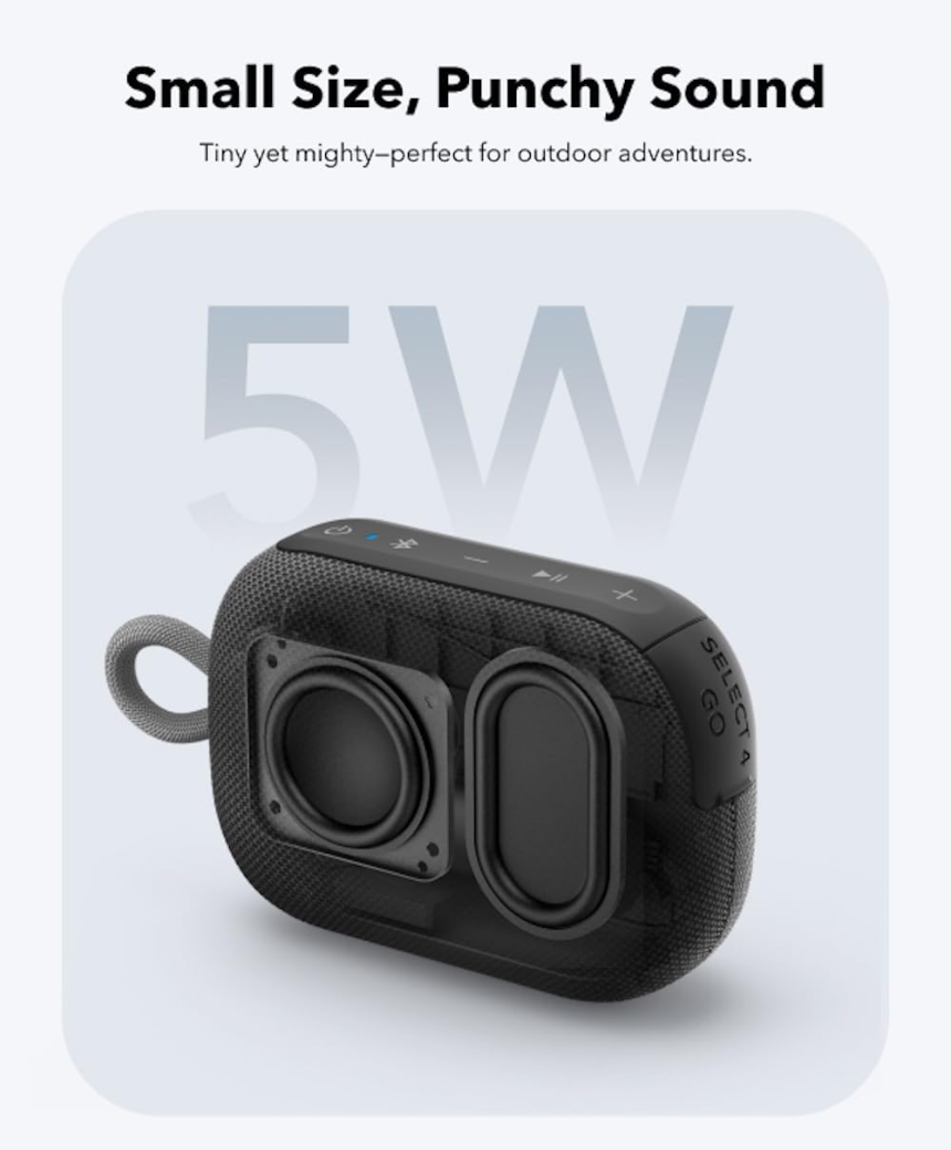 Select 4 Go Ultra Portable Bluetooth Speaker by Anker