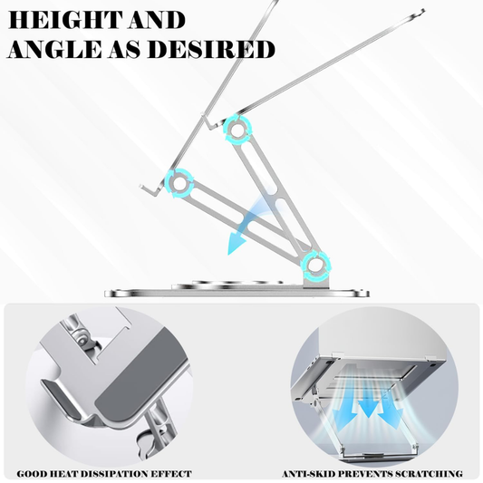 Laptop Stand with 360 Rotating Base