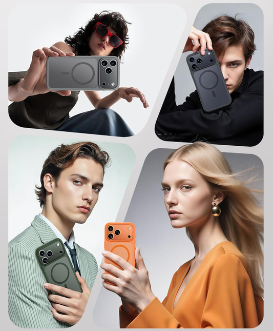 Magnetic Case for iPhone 17 Pro Max Shockproof Protective Cover with Strong MagSafe Compatibility