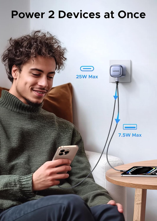 UGREEN USB-C Charger PD 35W Fast Charging Plug Type-C Wall Adapter for iPhone, Samsung, Tablets and USB-C Devices