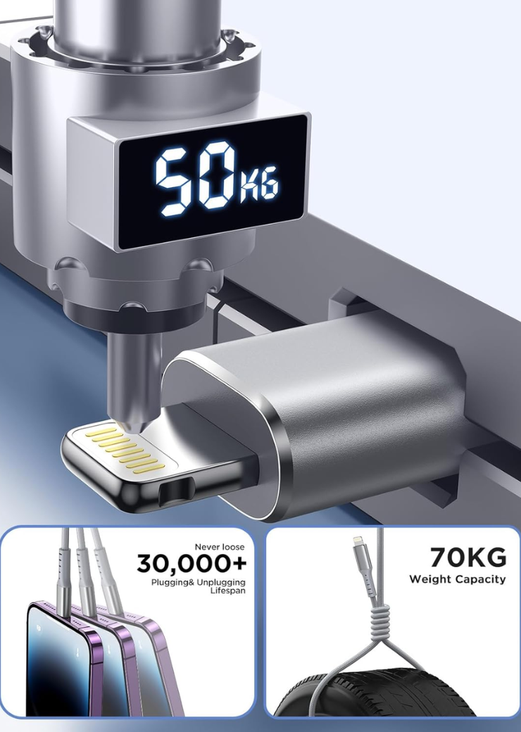 USB C to Lightning Cable 3M