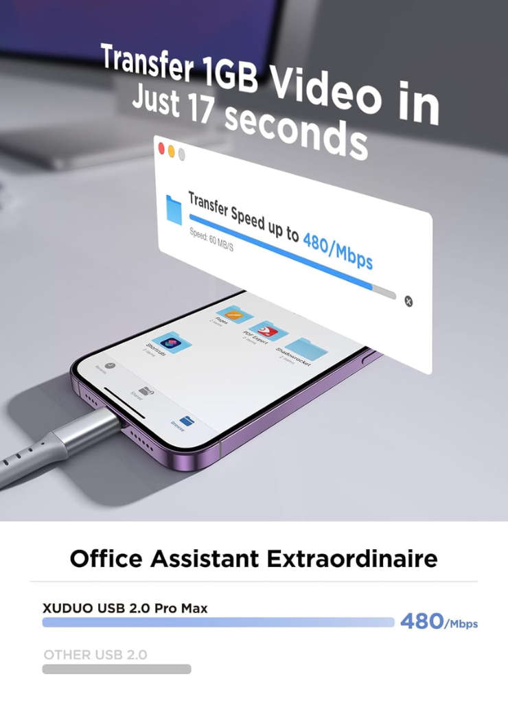 USB C to Lightning Cable 3M